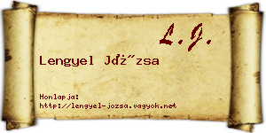 Lengyel Józsa névjegykártya